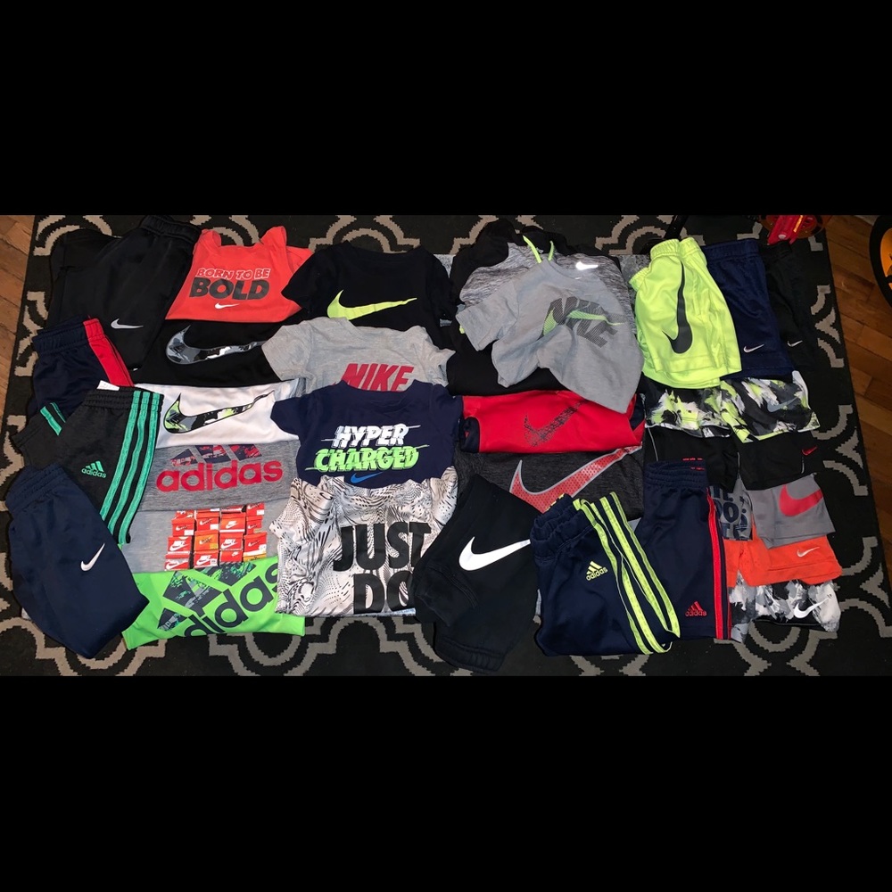 30Ct. 2T-3T Toddler Boy Athletic Lot Nike & Adidas